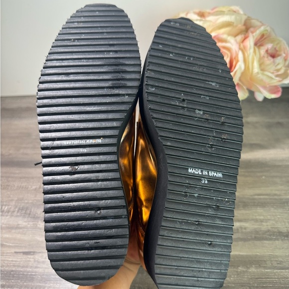 Shelly’s London Mirror Metallic platform shoes size EU39/US8-8.5 EUC - Picture 10 of 10